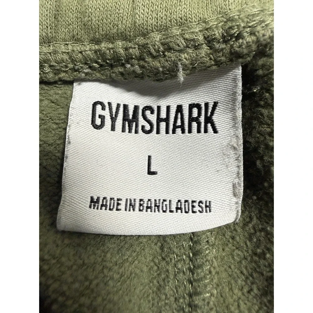 Gymshark Pants Mens Large Green Fleece Joggers Sweatpants Logo Athletic A2A4H